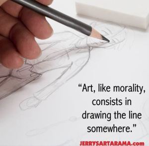 Art, like morality, consists